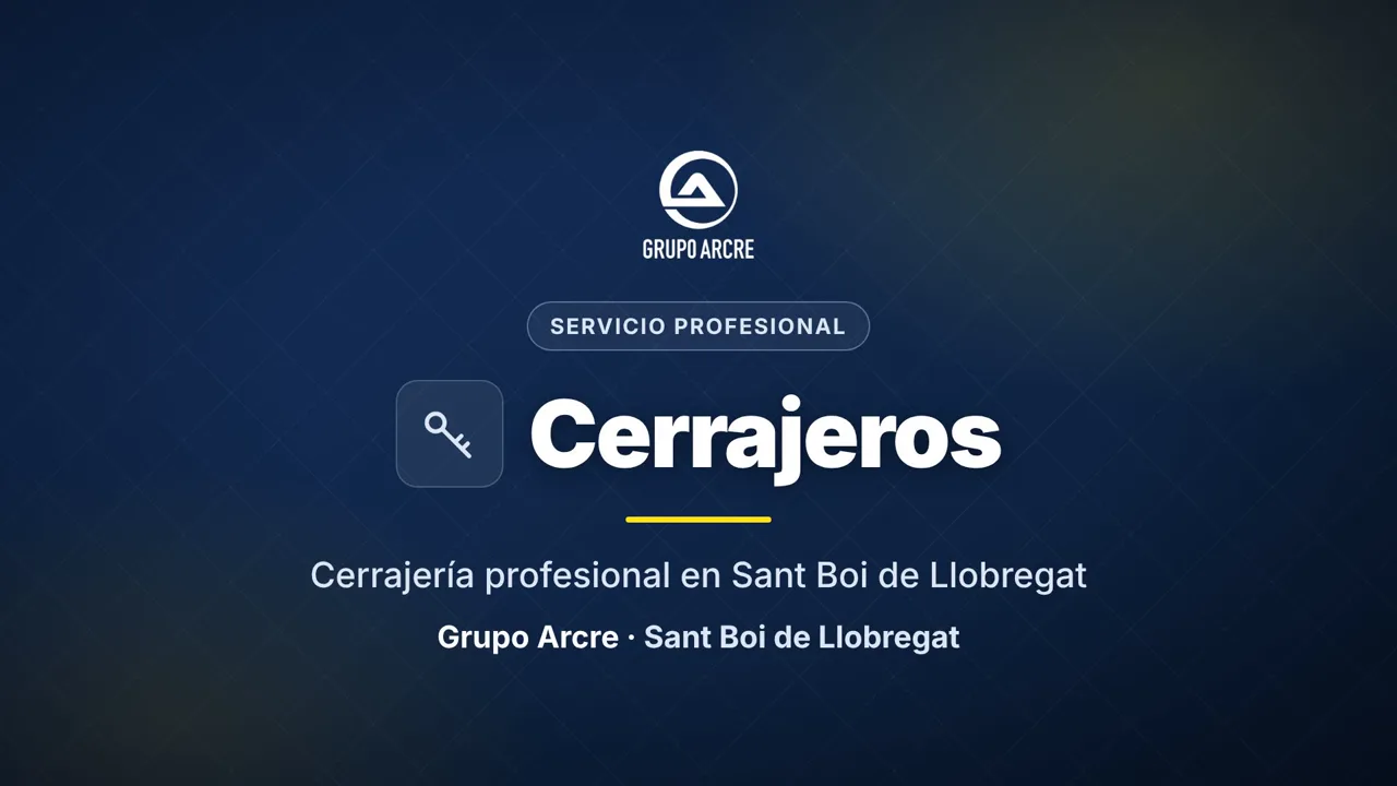 Cerrajería profesional en Sant Boi de Llobregat